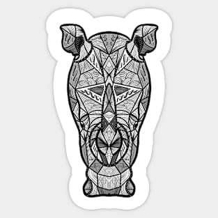 Rhino - Illustration - Wild Series Sticker